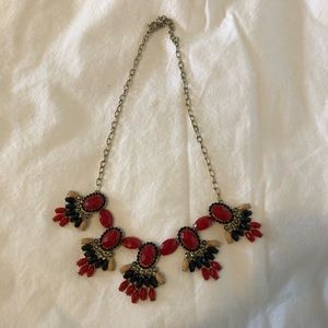 Garnet & Black Necklace